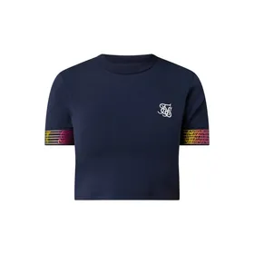 SIK SILK T-shirt krótki z dodatkiem streczu model ‘Rainbow Runner’