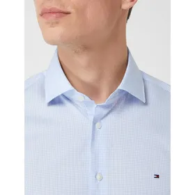 Tommy Hilfiger Koszula biznesowa o kroju slim fit z bawełny z krótkim rękawem