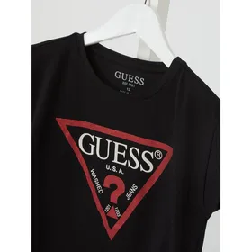 Guess T-shirt z nadrukiem z logo