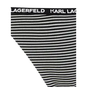 Karl Lagerfeld Beachwear Figi bikini ze wzorem w paski