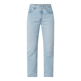 Levi's® Jeansy skrócone o kroju straight fit z bawełny model ‘501’