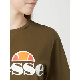 Ellesse T-shirt z bawełny z detalami z logo