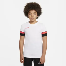 Koszulka piłkarska z krótkim rękawem dla dużych dzieci Nike Dri-FIT Academy - Biel