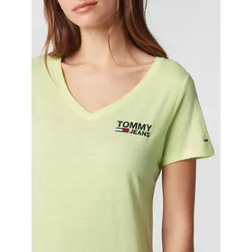 Tommy Jeans T-shirt z mieszanki bawełny i elastanu