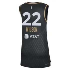 Koszulka A'ja Wilson Aces Rebel Edition Nike Dri-FIT WNBA Victory - Czerń