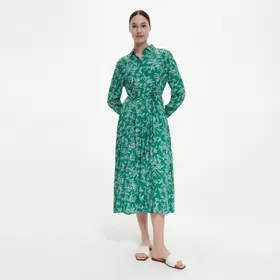 Sukienka z wiskozy - Zielony