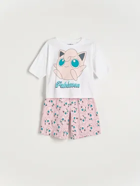 Piżama dwuczęściowa Pokémon - Różowy