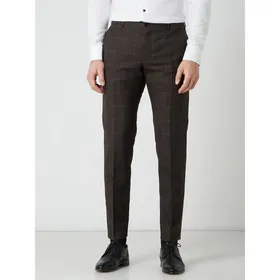 Windsor Spodnie do garnituru z żywej wełny o prostym kroju model ‘Santio’