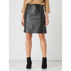 BOSS Casualwear Spódnica mini z imitacji skóry model ‘Valegy’