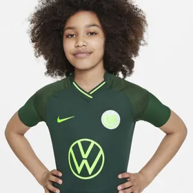 Koszulka piłkarska dla dużych dzieci VfL Wolfsburg 2021/22 Stadium (wersja wyjazdowa) - Zieleń