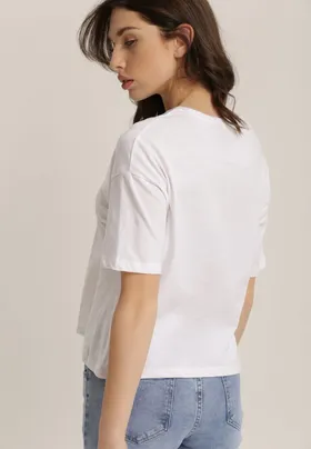 Biały T-shirt Trafaren