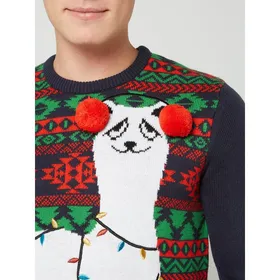 Montego Sweter z wzorem bożonarodzeniowym