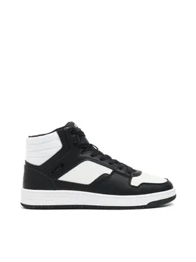 Wysokie czarno-białe sneakersy