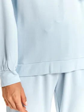 Bluza nierozpinana damska, nierozpinana, z aplikacją, z metalowym zdobieniem