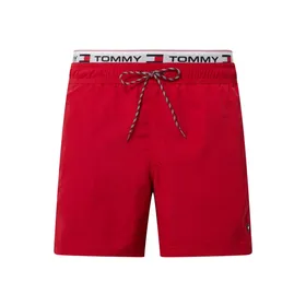 Tommy Hilfiger Spodenki kąpielowe o kroju regular fit z paskiem z logo