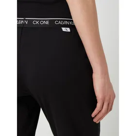 CK One Spodnie od piżamy z paskiem z logo