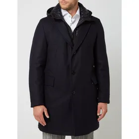 Strellson Krótki płaszcz z plisą w kontrastowym kolorze model ‘Acerra’