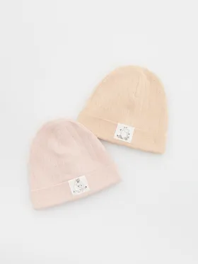 Bawełniana czapka Muminki 2 pack - Różowy