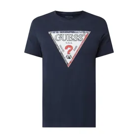 Guess T-shirt o kroju regular fit z bawełny ekologicznej model ‘Triesley’