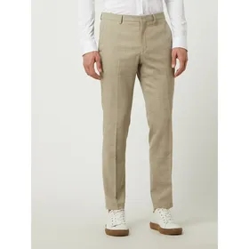 Selected Homme Spodnie do garnituru o kroju slim fit z dodatkiem lnu model ‘Oasis’