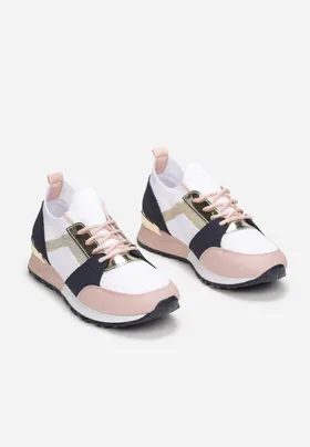 Biało-Różowe Sneakersy Ryrana