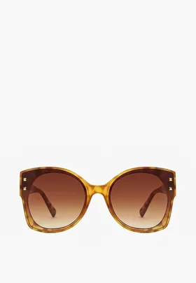 Beżowe Okulary Przeciwsłoneczne Cillestra