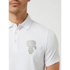 Karl Lagerfeld Koszulka polo z detalami z logo