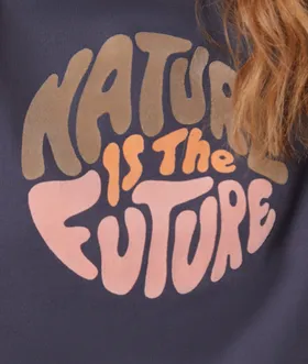 Hope T-Shirt Manches Courtes "Nature Is The Future" - Szary