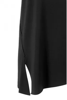 Czarna bluzka asymetryczna z kieszonką VIKKA