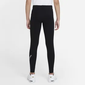 Legginsy z nadrukiem dla dużych dzieci (dziewcząt) Nike Sportswear Favorites - Czerń