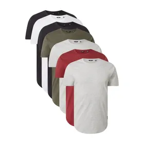 Only & Sons T-shirt w zestawie 7 szt. model ‘Matt’