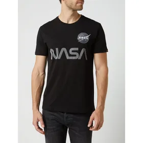 Alpha Industries T-shirt z odblaskowym nadrukiem NASA