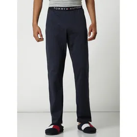 Tommy Hilfiger Spodnie od piżamy z paskiem z logo
