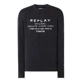 Replay Bluza z nadrukiem z logo