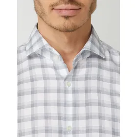BOSS Koszula biznesowa o kroju slim fit z bawełny z bardzo długim rękawem model ‘Jason’