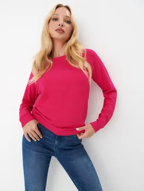 Sweter basic - Różowy