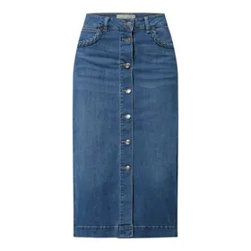 FREE/QUENT Spódnica jeansowa z listwą guzikową