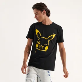 Koszulka Pikachu - Czarny