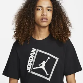 Męski T-shirt z krótkim rękawem Jordan Jumpman Box - Czerń