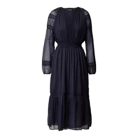 Lauren Ralph Lauren Sukienka midi ze wstawkami z koronki