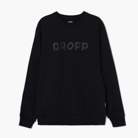 Czarna bluza z napisem CROPP - Czarny