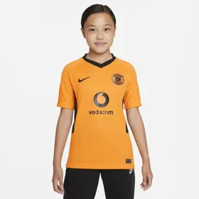 Koszulka piłkarska dla dużych dzieci Nike Dri-FIT Kaizer Chiefs FC Stadium 2021/22 (wersja domowa) - Żółć