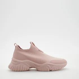 Wsuwane sneakersy - Różowy