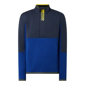 BOSS Athleisurewear Bluza o designie w stylu Colour Blocking z wyhaftowanym logo