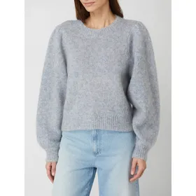 JUST FEMALE Sweter z długimi, bufiastymi rękawami model ‘Girona’