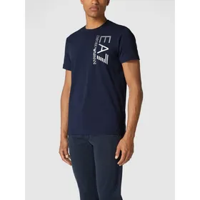 EA7 Emporio Armani T-shirt o kroju regular fit z aplikacją z logo