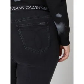 Calvin Klein Jeans Plus Jeansy PLUS SIZE o kroju skinny fit z wysokim stanem i elastycznym pasem