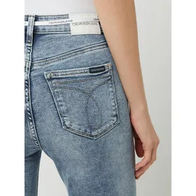 Calvin Klein Jeans Jeansy z wysokim stanem o kroju skinny fit z dodatkiem streczu