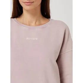 REVIEW Bluza z nadrukiem z logo
