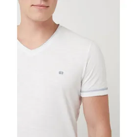 Christian Berg Men T-shirt z detalem z logo model ‘Torro’
